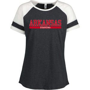 Arkansas State Grandma Sports Enza Ladies Jersey Colorblock Tee