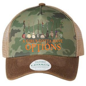 A S Gotta Have Options With Witch Broom Halloween Gift Legacy Tie Dye Trucker Hat