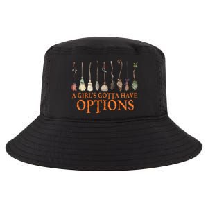 A S Gotta Have Options With Witch Broom Halloween Gift Cool Comfort Performance Bucket Hat