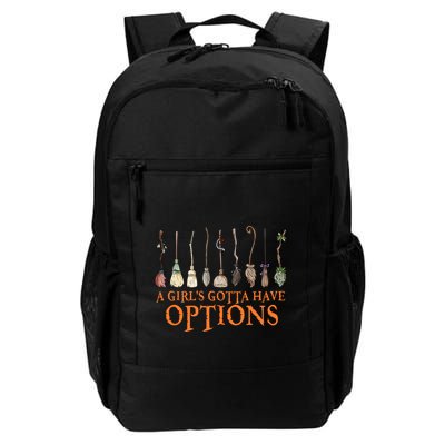 A S Gotta Have Options With Witch Broom Halloween Gift Backpack