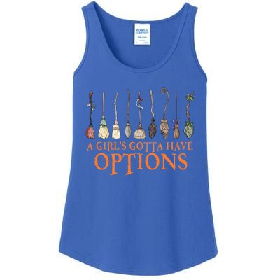 A S Gotta Have Options With Witch Broom Halloween Gift Ladies Essential Tank