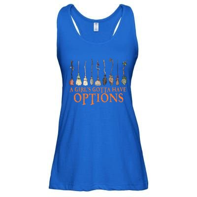 A S Gotta Have Options With Witch Broom Halloween Gift Ladies Essential Flowy Tank