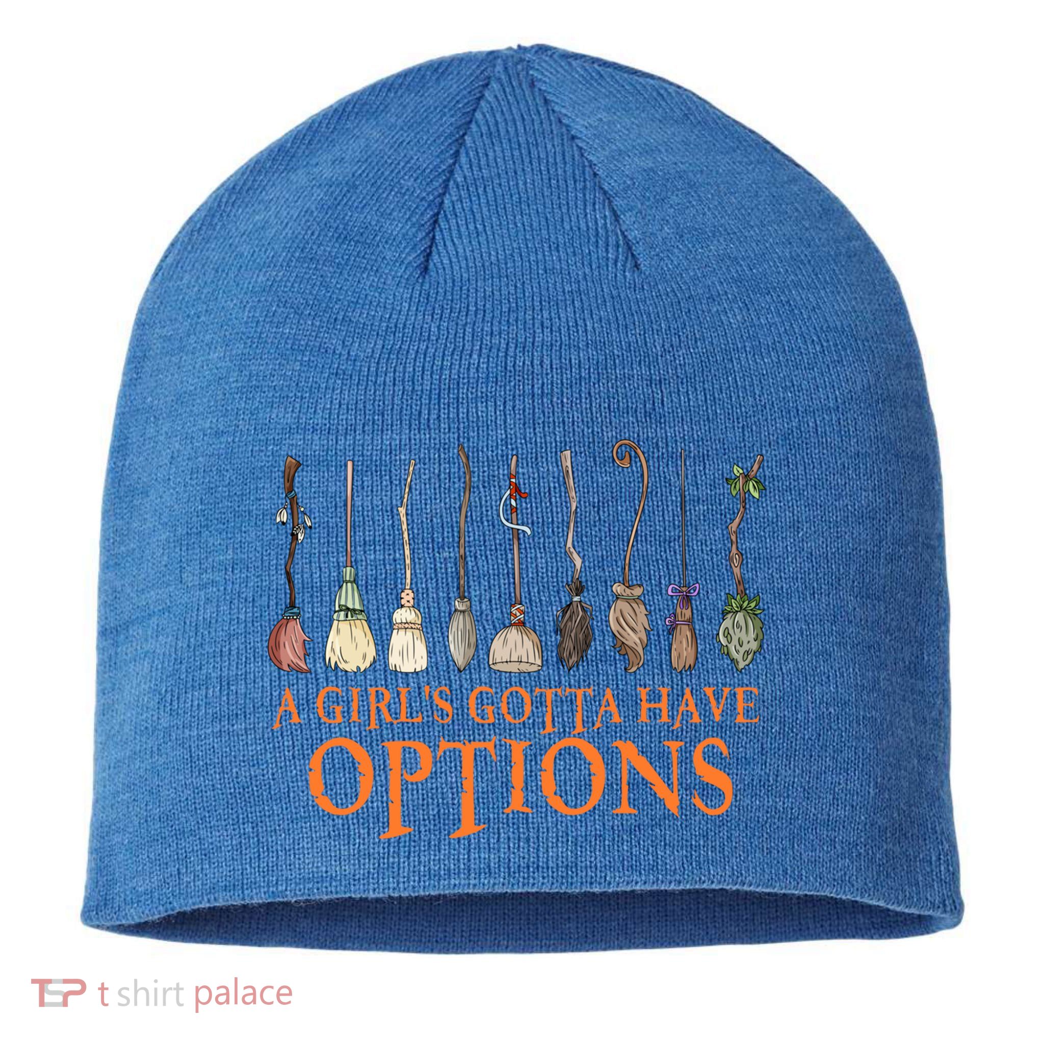 A S Gotta Have Options With Witch Broom Halloween Gift Sustainable Beanie