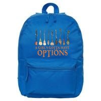 A S Gotta Have Options With Witch Broom Halloween Gift 16 in Basic Backpack