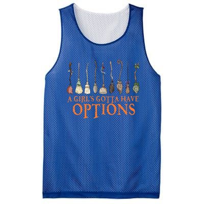 A S Gotta Have Options With Witch Broom Halloween Gift Mesh Reversible Basketball Jersey Tank