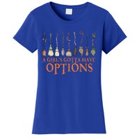 A S Gotta Have Options With Witch Broom Halloween Gift Women's T-Shirt