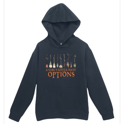 A S Gotta Have Options With Witch Broom Halloween Gift Urban Pullover Hoodie