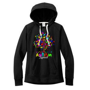 Astism Squad Gift For Autism Awareness Women's Fleece Hoodie