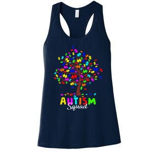 Astism Squad Gift For Autism Awareness Women's Racerback Tank