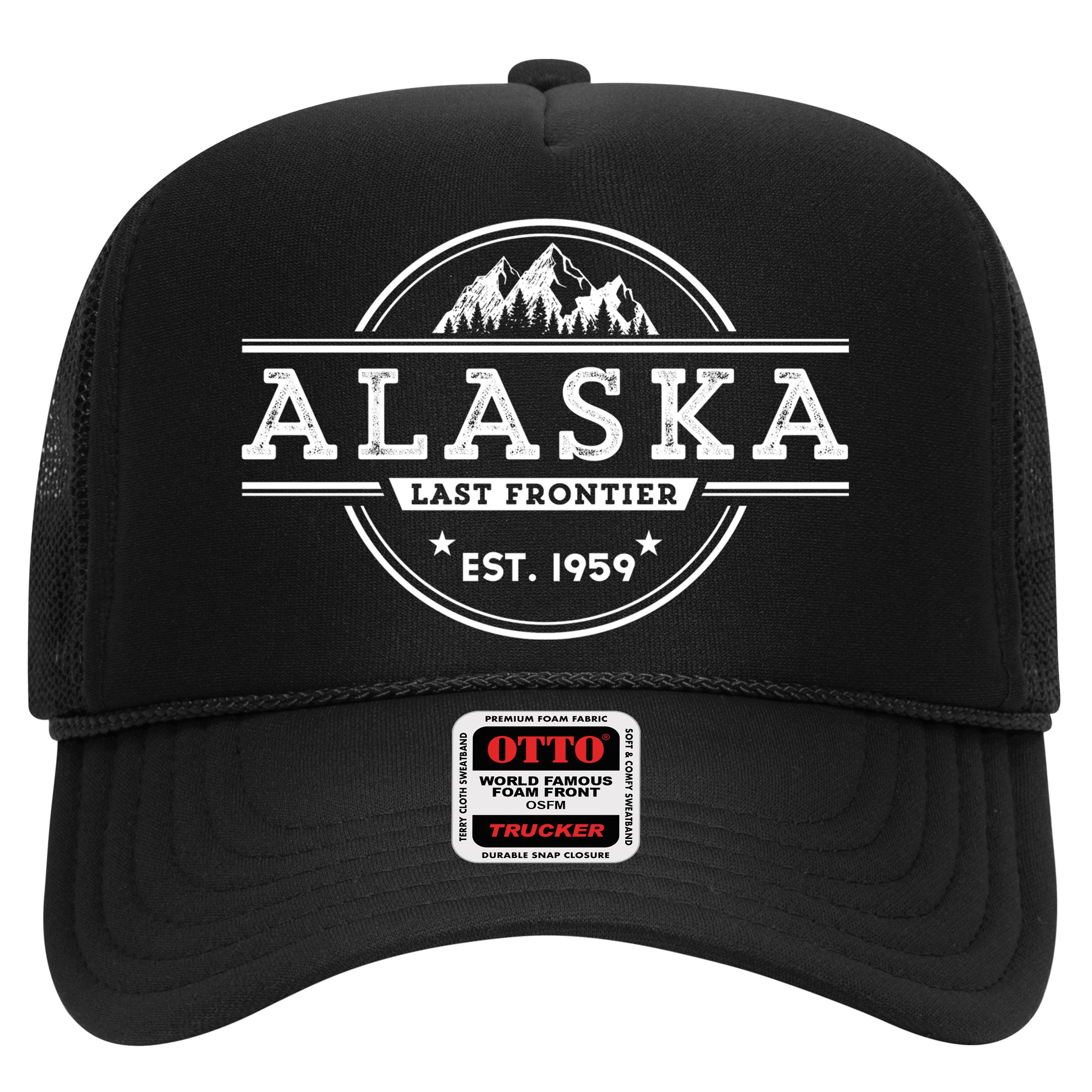 Alaska Souvenir Gift With A Vintage Style Mountain Design Hat