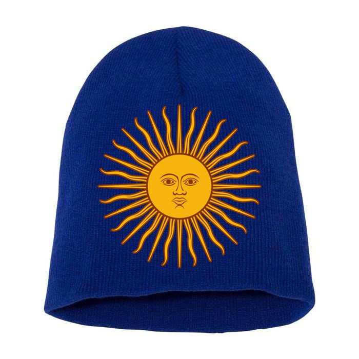 Argentina Sun Great Gift Short Acrylic Beanie