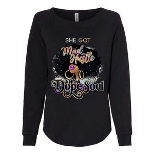 Afro She Got Mad Hustle And A Dope Soul Girl Boss Mom Boss Dope Soul Womens California Wash Sweatshirt