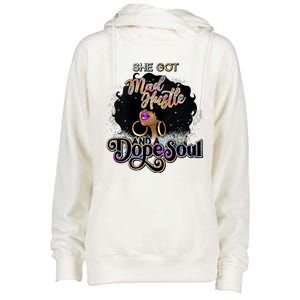 Afro She Got Mad Hustle And A Dope Soul Girl Boss Mom Boss Dope Soul Womens Funnel Neck Pullover Hood