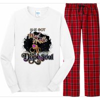 Afro She Got Mad Hustle And A Dope Soul Girl Boss Mom Boss Dope Soul Long Sleeve Pajama Set