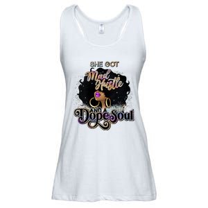 Afro She Got Mad Hustle And A Dope Soul Girl Boss Mom Boss Dope Soul Ladies Essential Flowy Tank