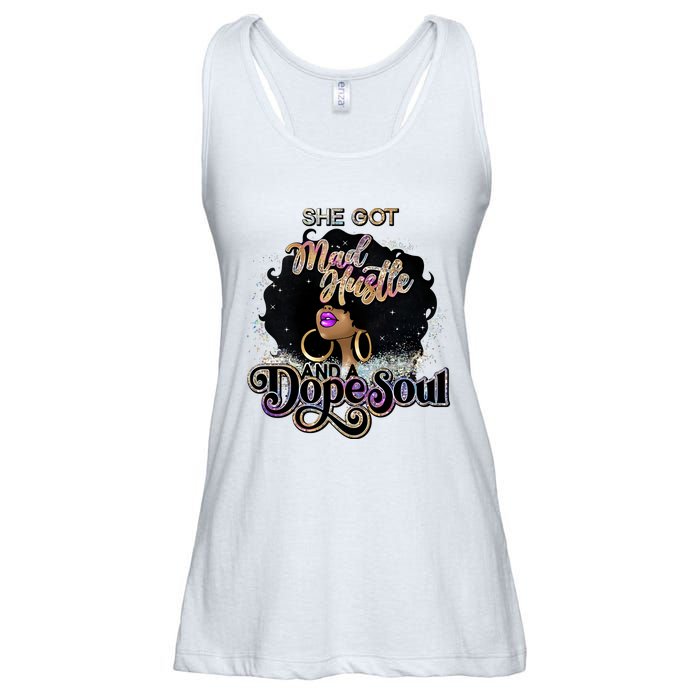 Afro She Got Mad Hustle And A Dope Soul Girl Boss Mom Boss Dope Soul Ladies Essential Flowy Tank