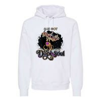 Afro She Got Mad Hustle And A Dope Soul Girl Boss Mom Boss Dope Soul Premium Hoodie