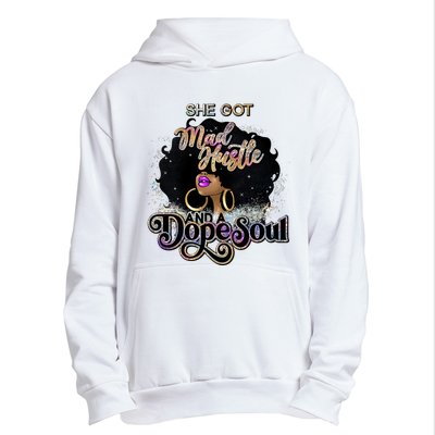 Afro She Got Mad Hustle And A Dope Soul Girl Boss Mom Boss Dope Soul Urban Pullover Hoodie