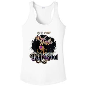 Afro She Got Mad Hustle And A Dope Soul Girl Boss Mom Boss Dope Soul Ladies PosiCharge Competitor Racerback Tank