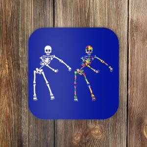 Autism Skeleton Gift Ns Flossing Dabbing Dance Coaster