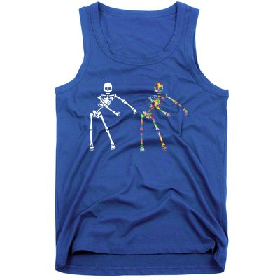 Autism Skeleton Gift Ns Flossing Dabbing Dance Tank Top