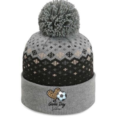 America Soccer Game Day Vibes Soccer Mom Leopard Meaningful Gift The Baniff Cuffed Pom Beanie