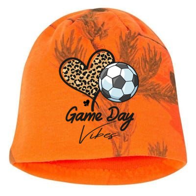 America Soccer Game Day Vibes Soccer Mom Leopard Meaningful Gift Kati - Camo Knit Beanie