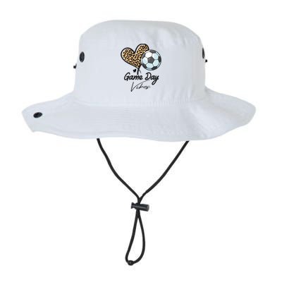 America Soccer Game Day Vibes Soccer Mom Leopard Meaningful Gift Legacy Cool Fit Booney Bucket Hat