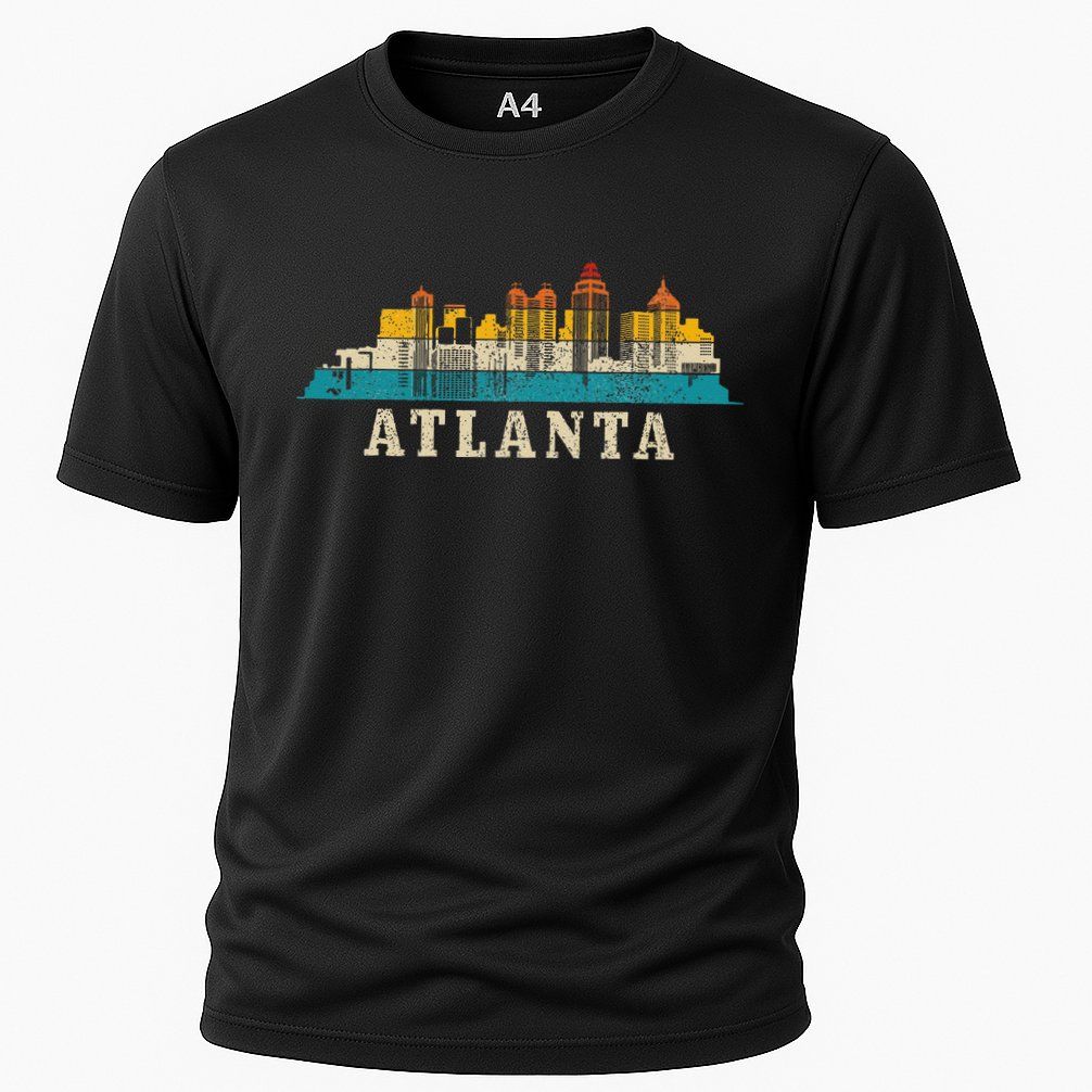 Atlanta Skyline Georgia ATL Vintage Pride Retro Performance Shirt