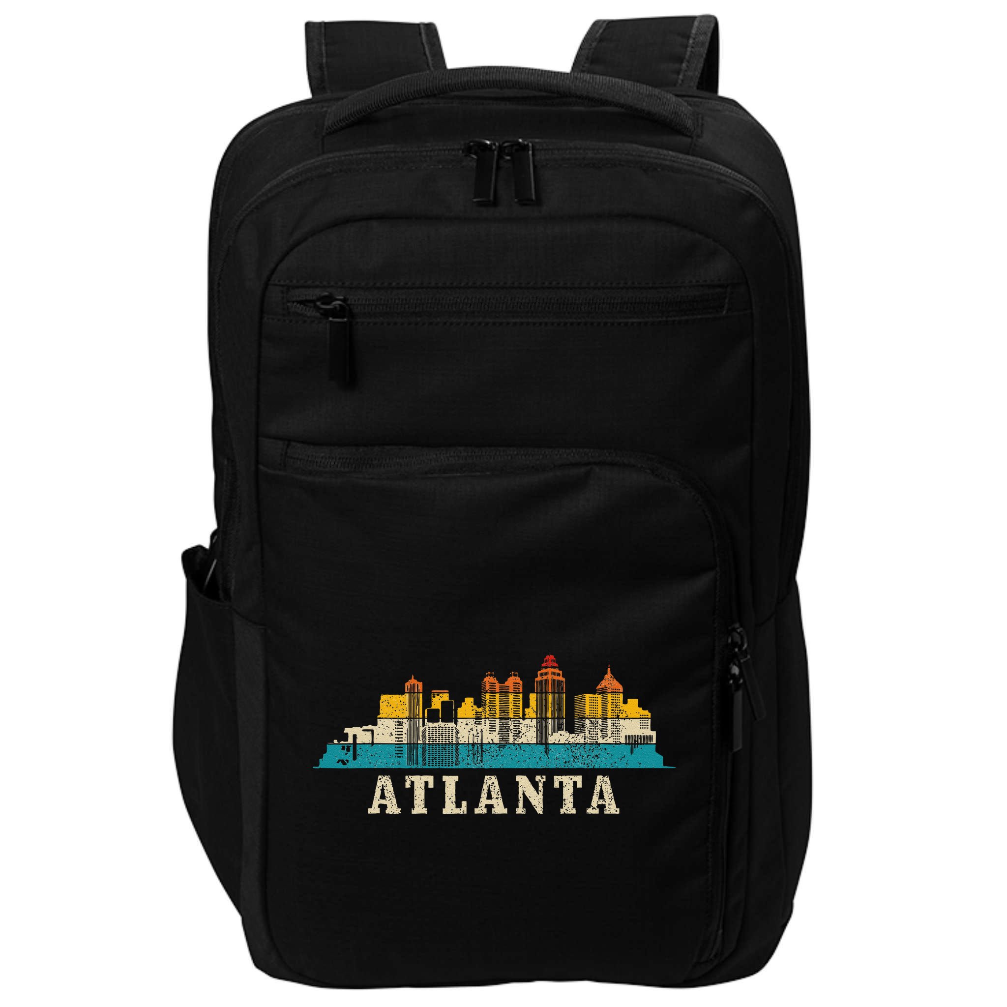 Atlanta Skyline Georgia ATL Vintage Pride Retro Impact Tech Backpack