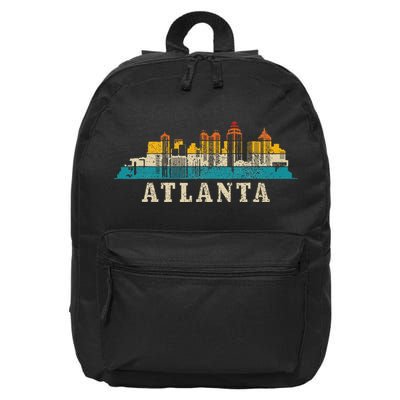 Atlanta Skyline Georgia ATL Vintage Pride Retro 16 in Basic Backpack