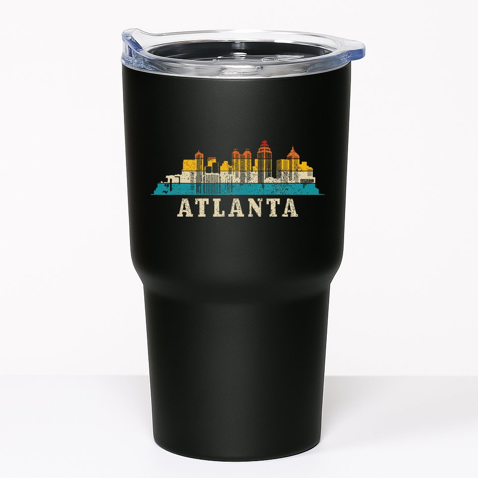 Atlanta Skyline Georgia ATL Vintage Pride Retro Tumbler