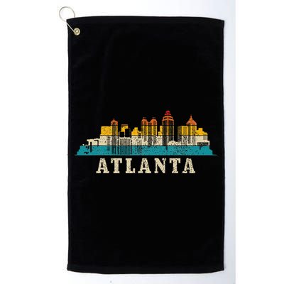 Atlanta Skyline Georgia ATL Vintage Pride Retro Golf Towel