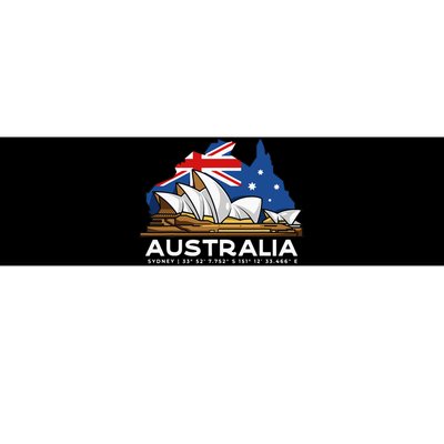 Australia Sydney Gps Coordinates Opera House Bumper Sticker