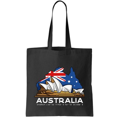 Australia Sydney Gps Coordinates Opera House Bag