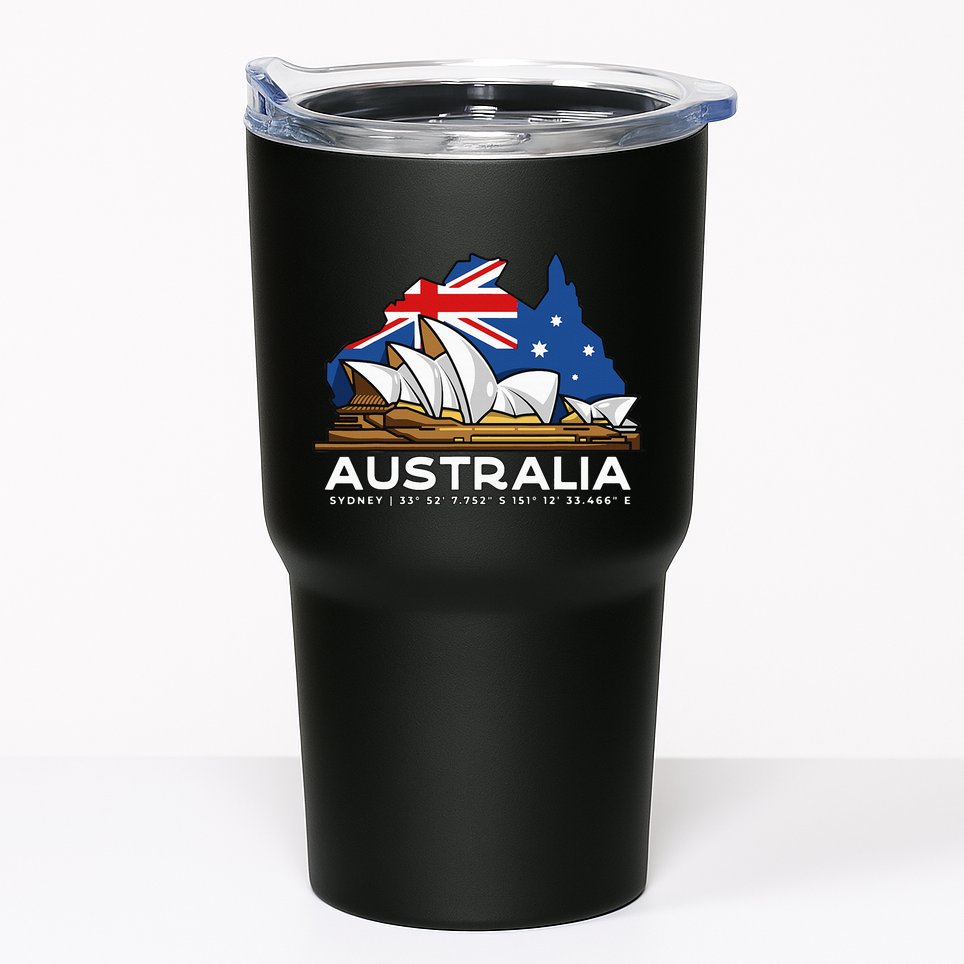 Australia Sydney Gps Coordinates Opera House Tumbler