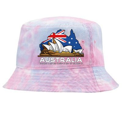 Australia Sydney Gps Coordinates Opera House Tie-Dyed Bucket Hat