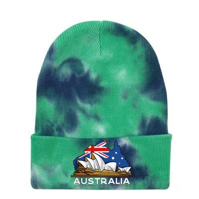 Australia Sydney Gps Coordinates Opera House Tie Dye 12in Knit Beanie