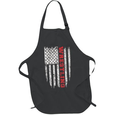American Sport Gift Wrestling TShirt USA Gift Apron