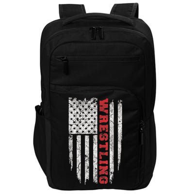 American Sport Gift Wrestling TShirt USA Gift Impact Tech Backpack