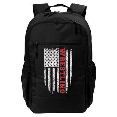 American Sport Gift Wrestling TShirt USA Gift Backpack