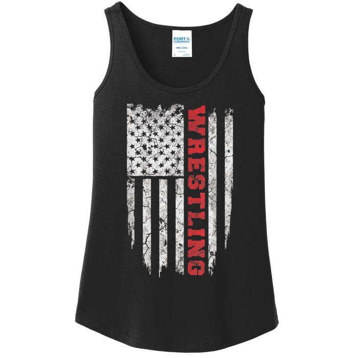 American Sport Gift Wrestling TShirt USA Gift Ladies Essential Tank