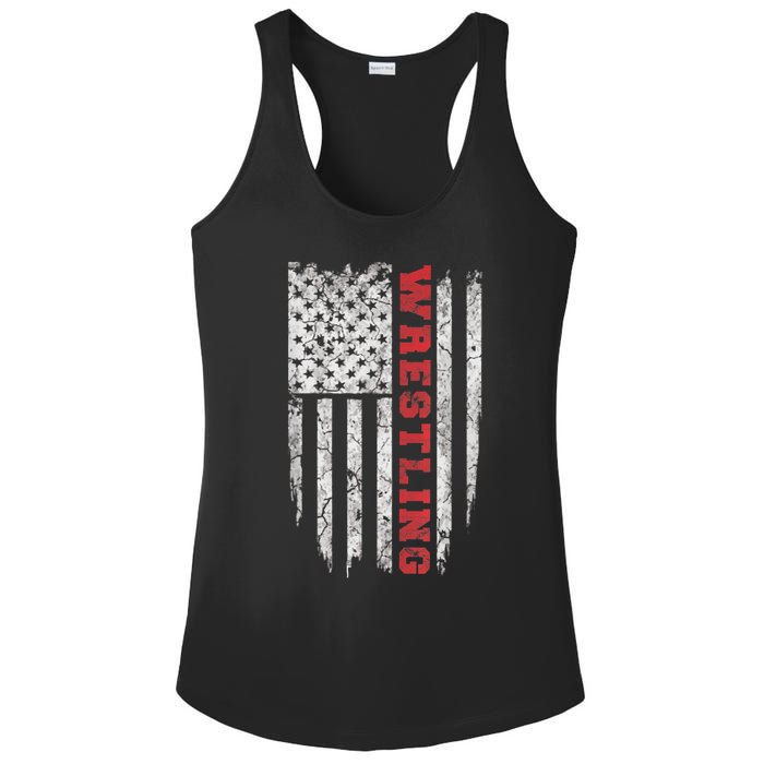 American Sport Gift Wrestling TShirt USA Gift Ladies PosiCharge Competitor Racerback Tank