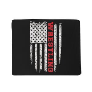 American Sport Gift Wrestling TShirt USA Gift Mousepad