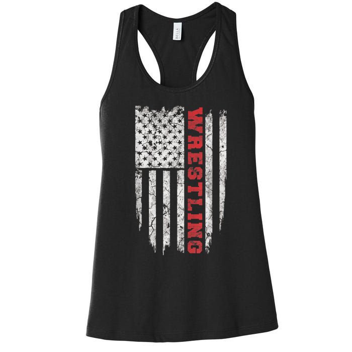 American Sport Gift Wrestling TShirt USA Gift Women's Racerback Tank