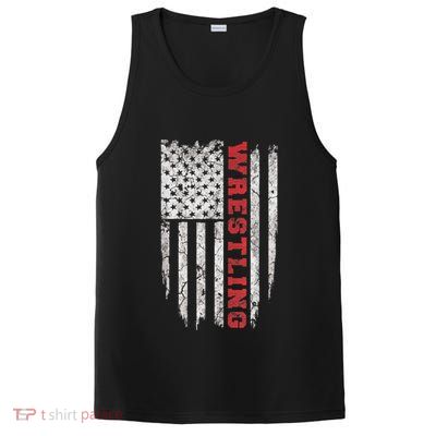 American Sport Gift Wrestling TShirt USA Gift PosiCharge Competitor Tank
