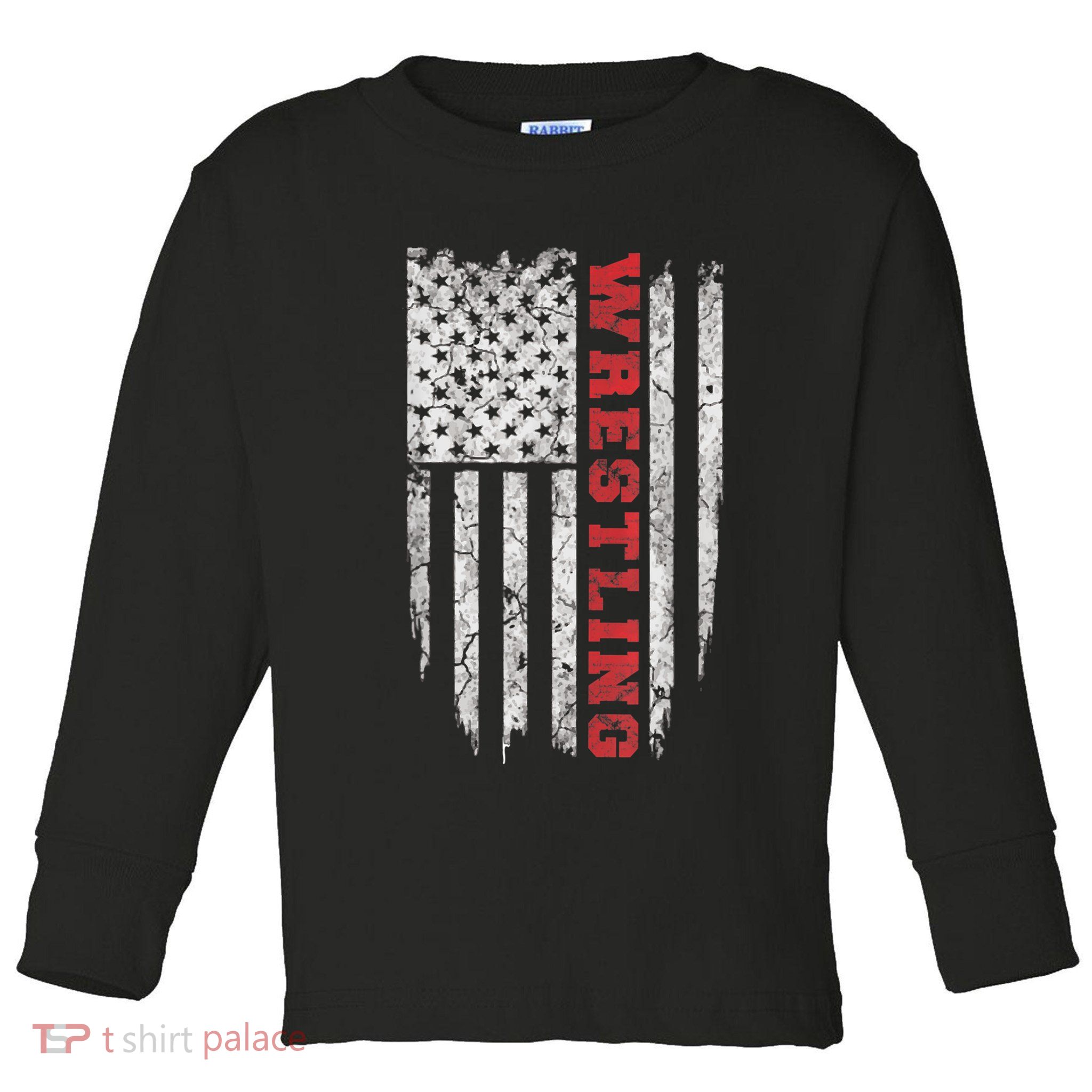American Sport Gift Wrestling TShirt USA Gift Toddler Long Sleeve Shirt