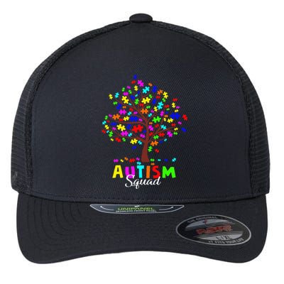 Astism Squad Gift For Autism Awareness Flexfit Unipanel Trucker Cap