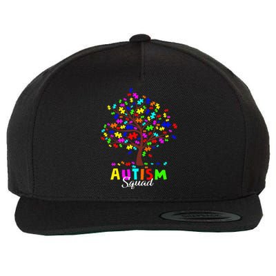 Astism Squad Gift For Autism Awareness Wool Snapback Cap