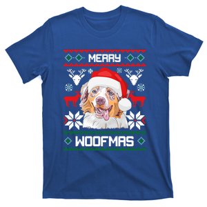 Australian Shepherd Gift For Merry Christmas Woofmas Clothes Gift T-Shirt